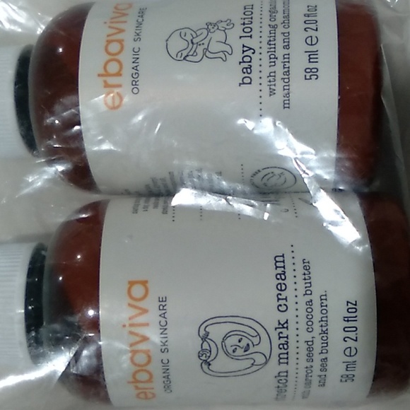 NWT Erbaviva baby lotion and stretch mark cream - each 2 fl oz - Picture 1 of 3